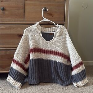 Colorblock Knit Sweater